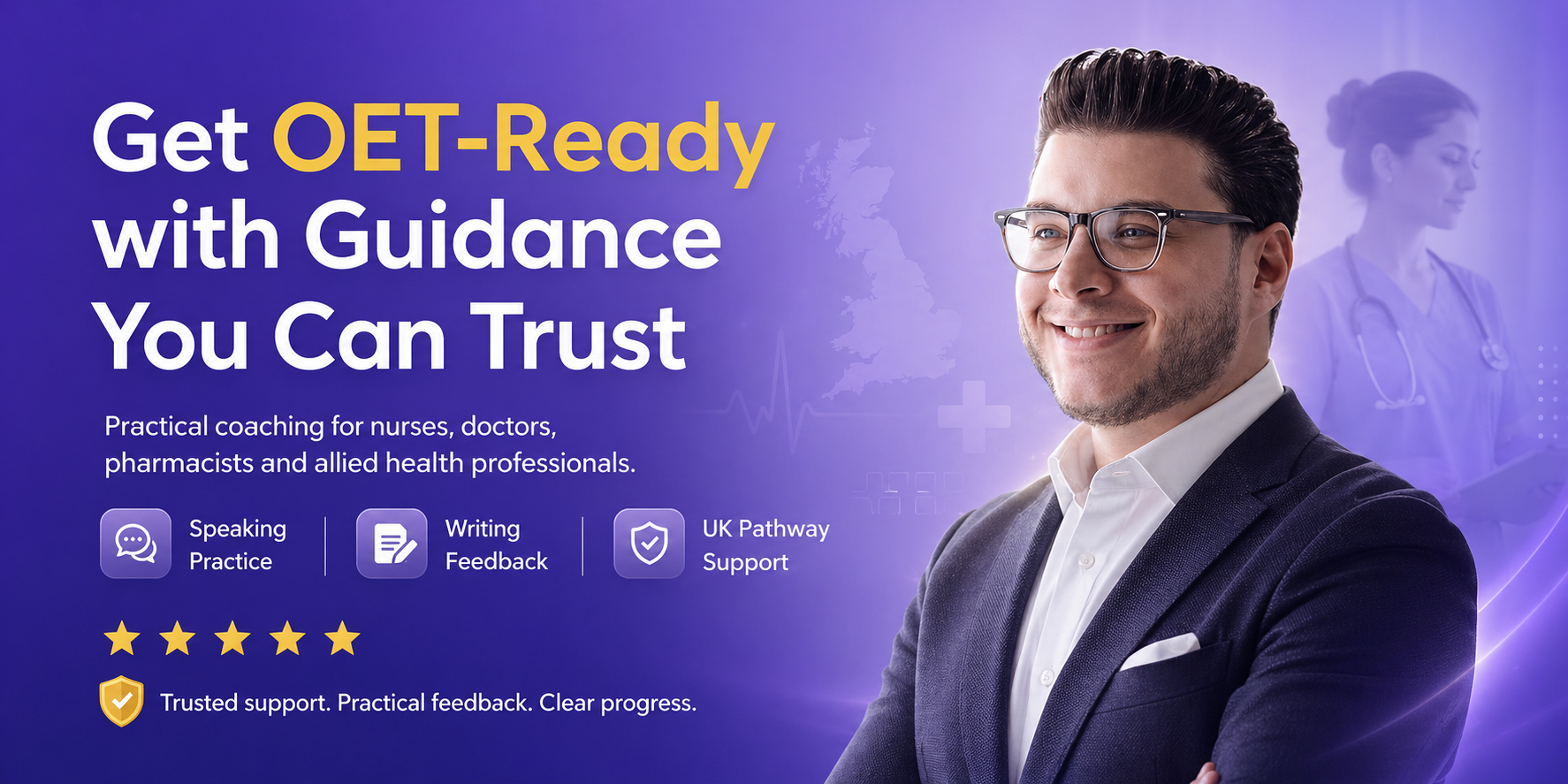 Supportive coaching call for OET learners